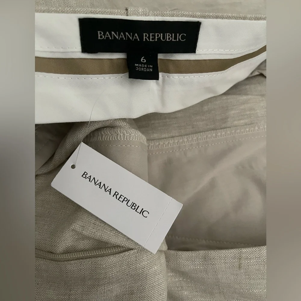 Banana Republic Straight Leg Linen Pants
